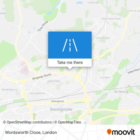 Wordsworth Close map