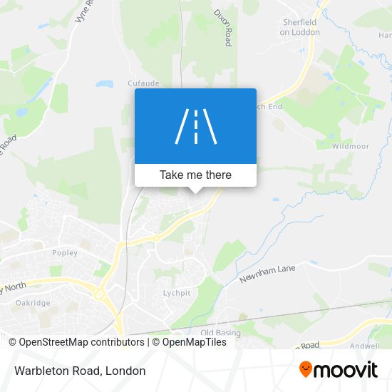 Warbleton Road map