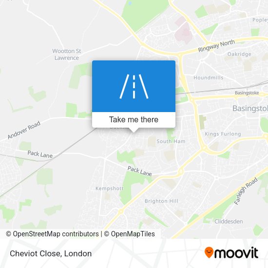 Cheviot Close map