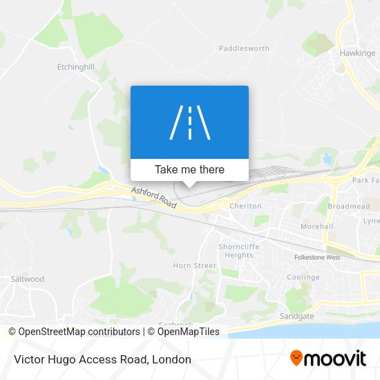 Victor Hugo Access Road map