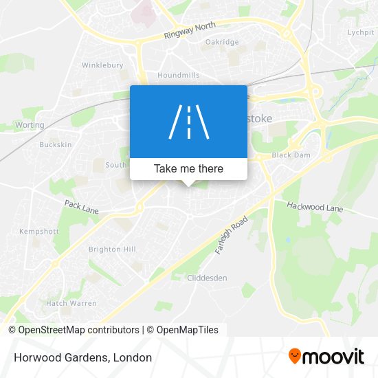 Horwood Gardens map