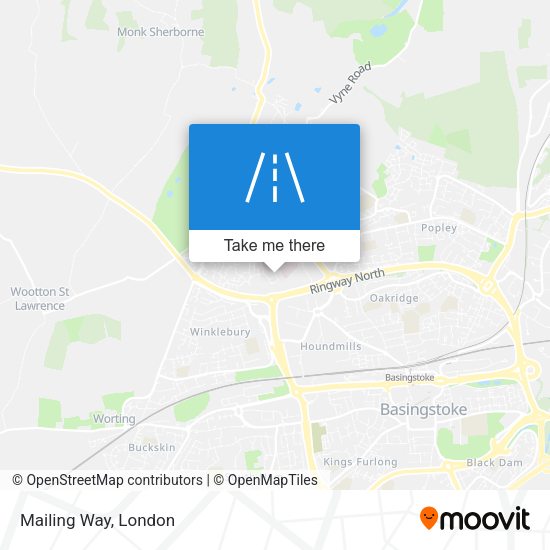 Mailing Way map