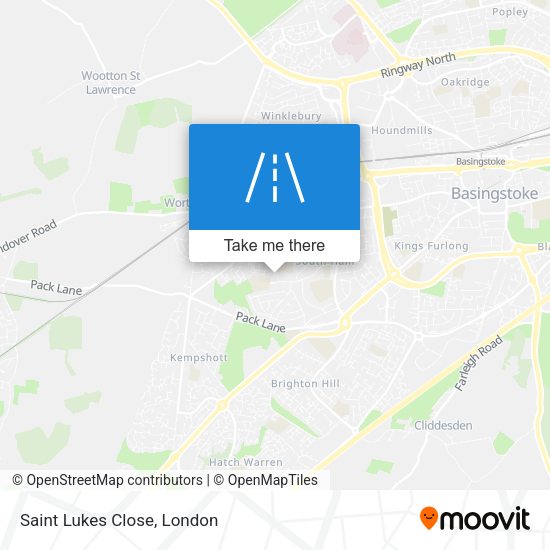 Saint Lukes Close map