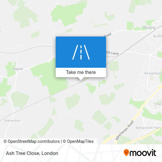Ash Tree Close map