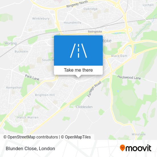 Blunden Close map