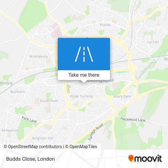 Budds Close map
