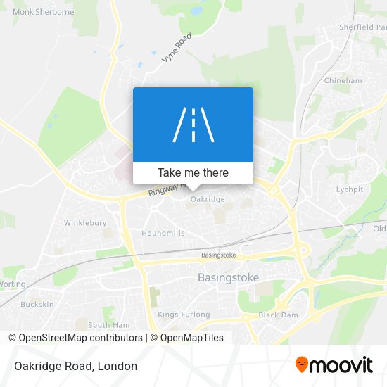 Oakridge Road map