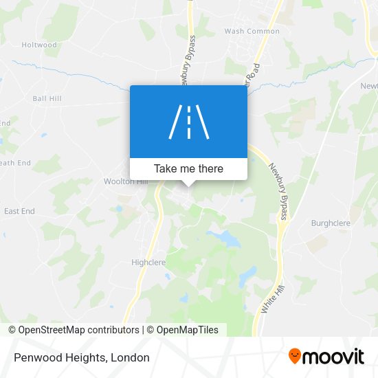 Penwood Heights map