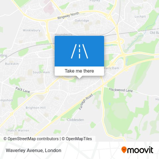 Waverley Avenue map