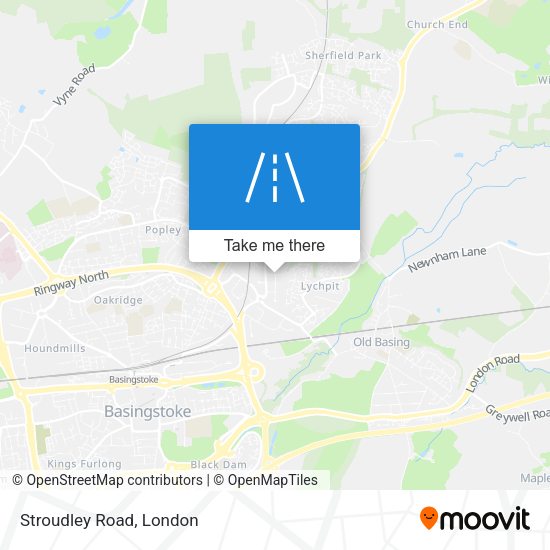 Stroudley Road map