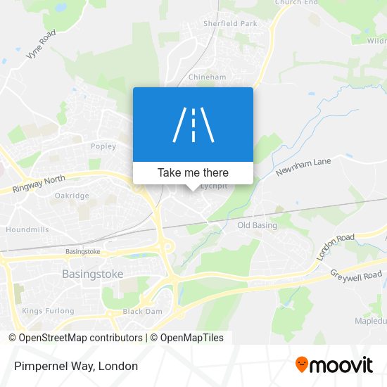 Pimpernel Way map