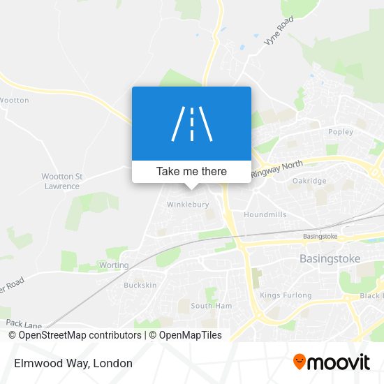 Elmwood Way map