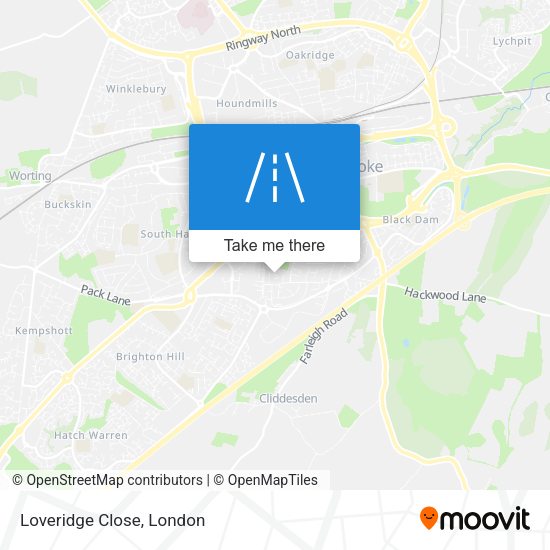 Loveridge Close map