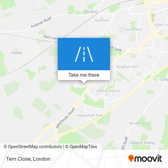 Tern Close map