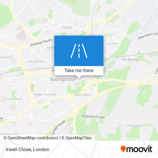 Irwell Close map