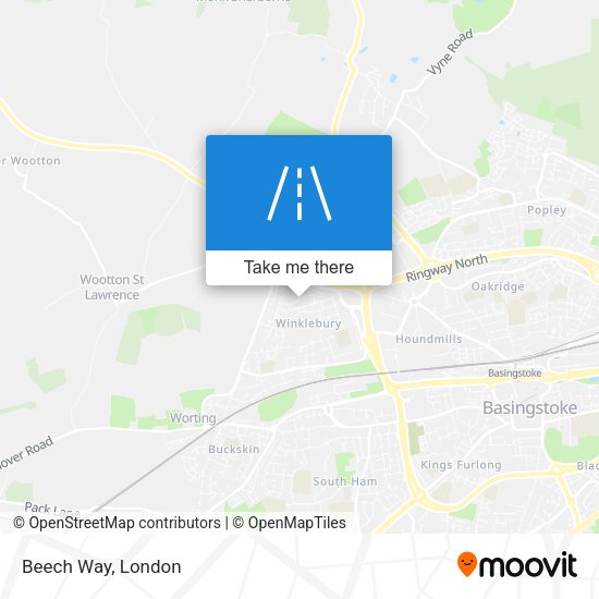 Beech Way map