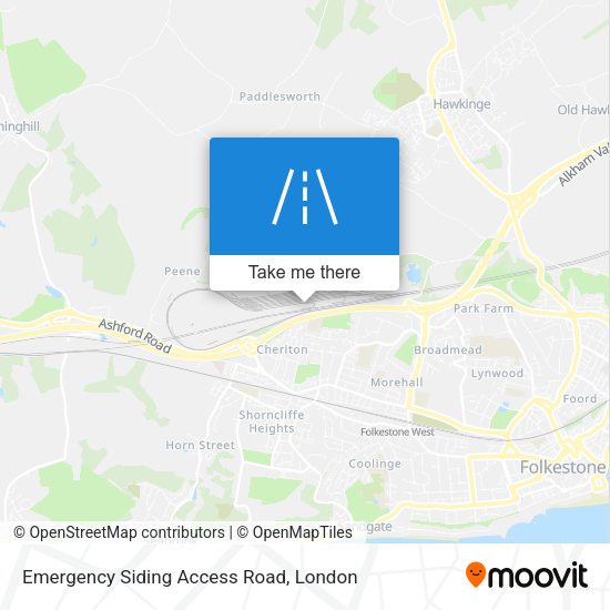 Emergency Siding Access Road map