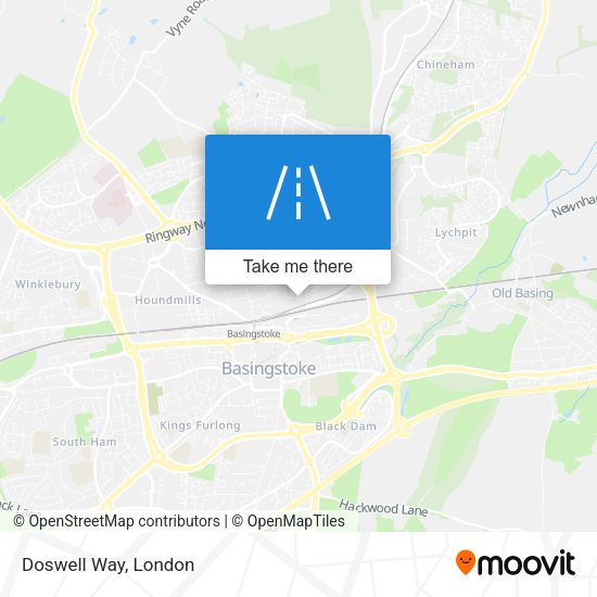 Doswell Way map