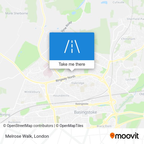 Melrose Walk map