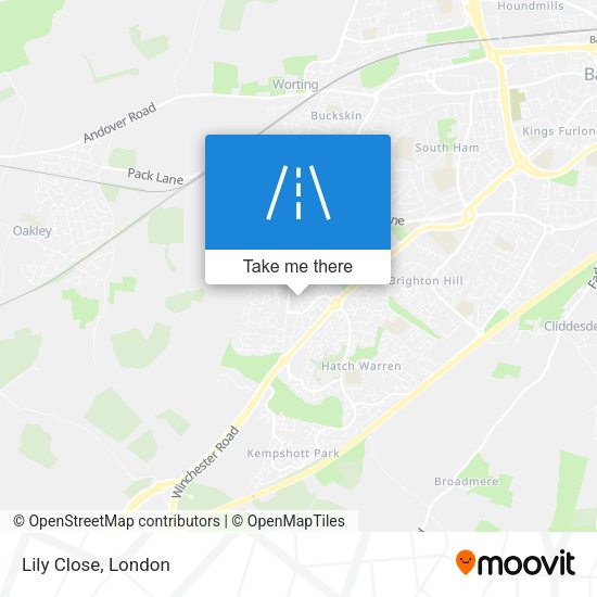 Lily Close map
