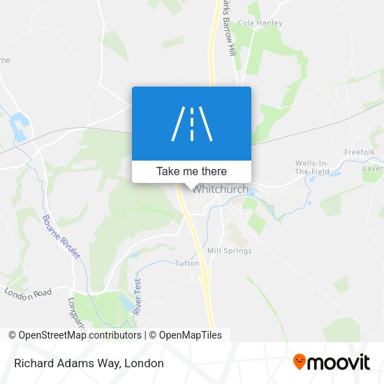 Richard Adams Way map