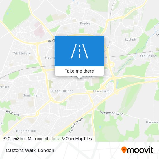 Castons Walk map