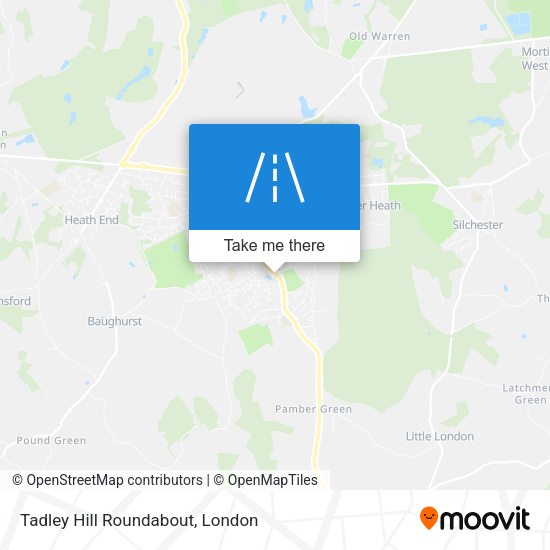 Tadley Hill Roundabout map