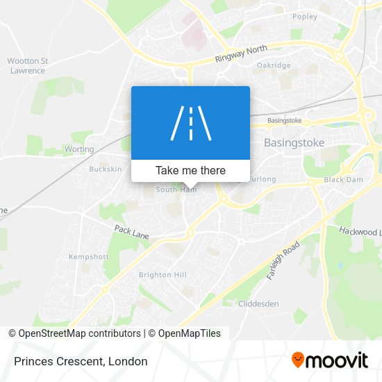 Princes Crescent map