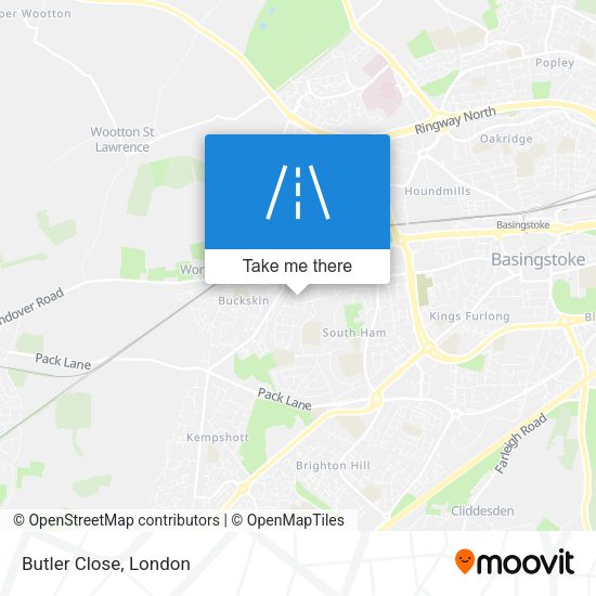 Butler Close map