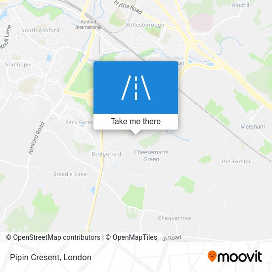 Pipin Cresent map