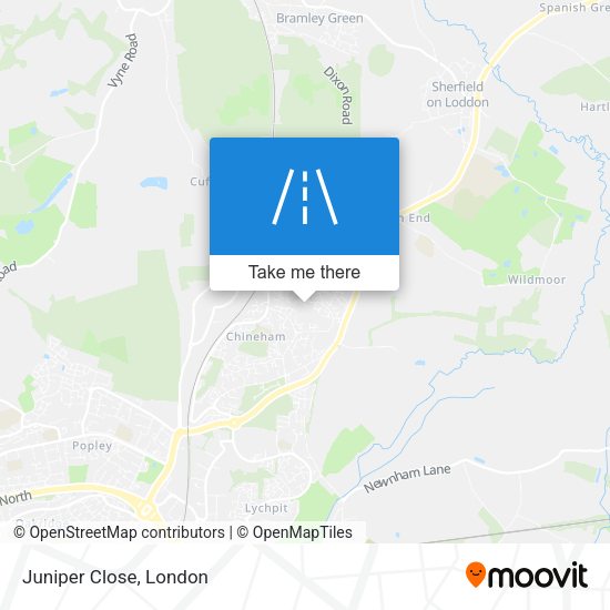 Juniper Close map