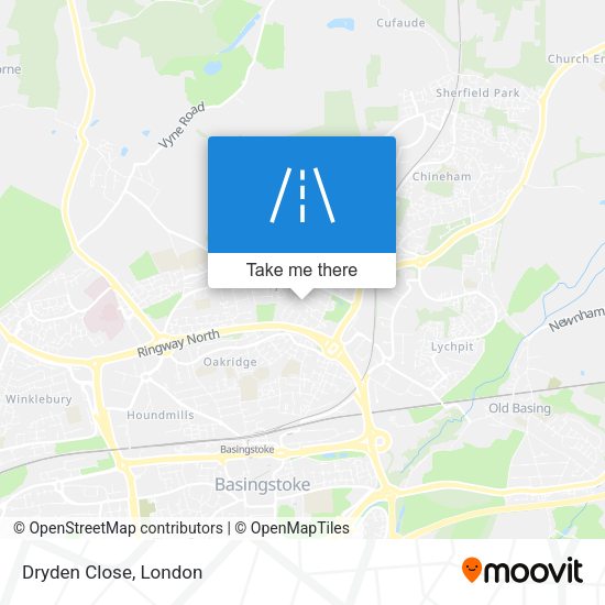 Dryden Close map