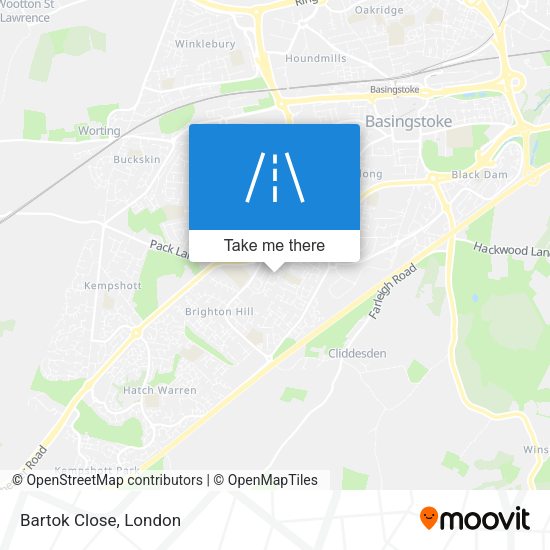 Bartok Close map