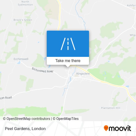 Peel Gardens map