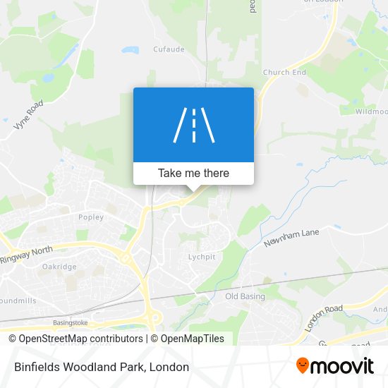 Binfields Woodland Park map