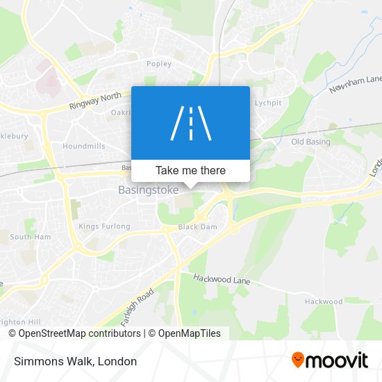 Simmons Walk map