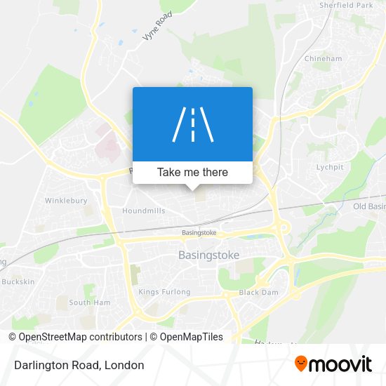 Darlington Road map