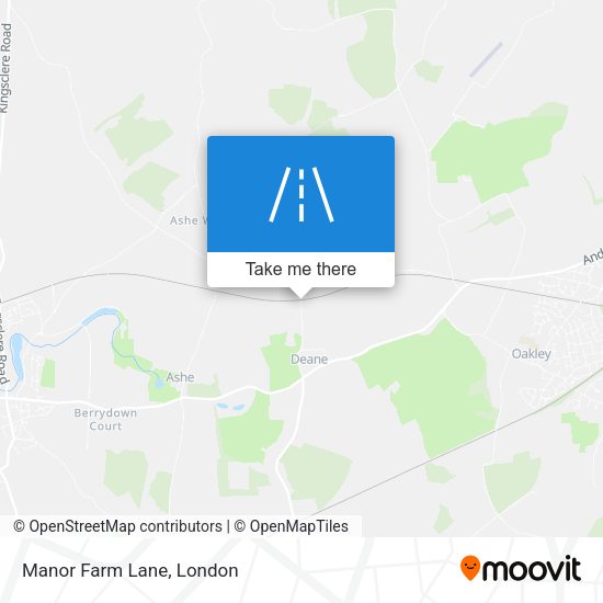 Manor Farm Lane map
