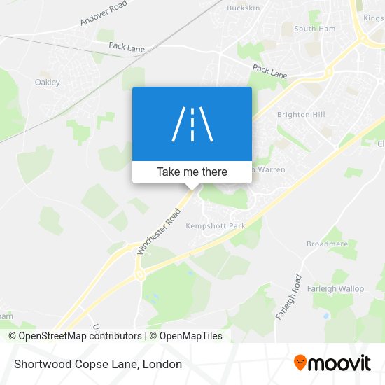 Shortwood Copse Lane map