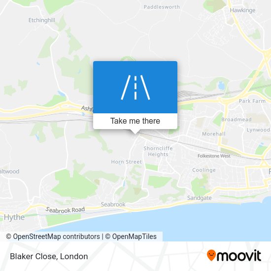 Blaker Close map
