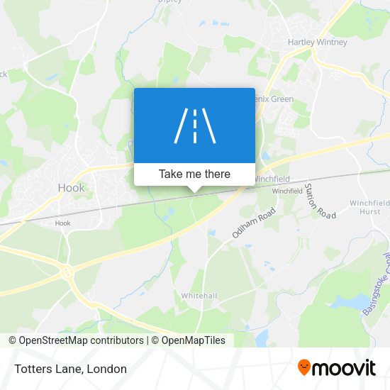 Totters Lane map