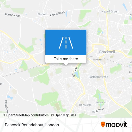 Peacock Roundabout map