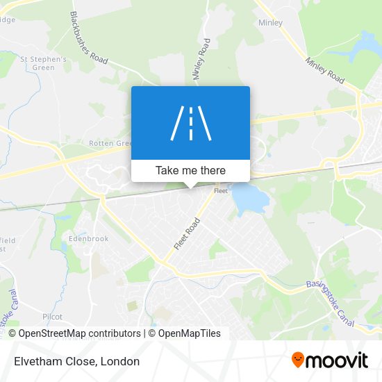 Elvetham Close map