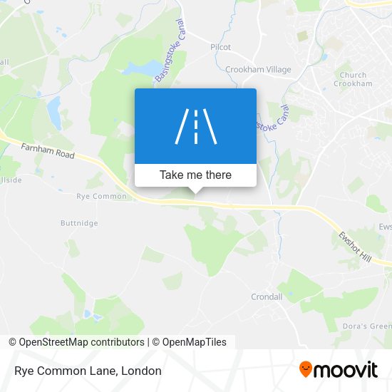 Rye Common Lane map
