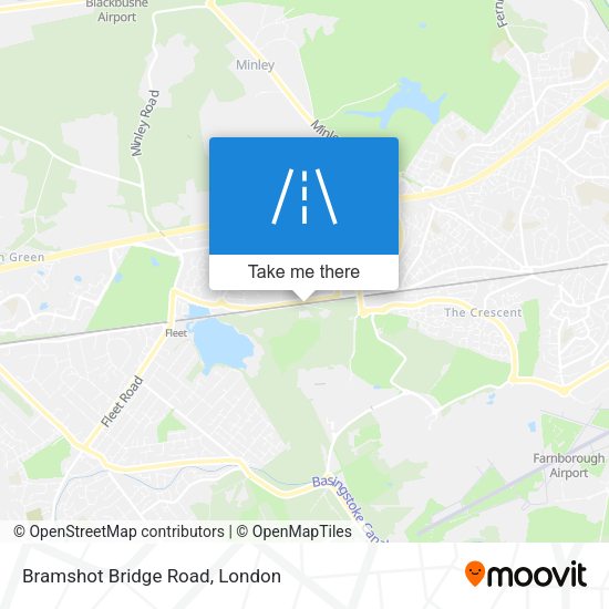 Bramshot Bridge Road map