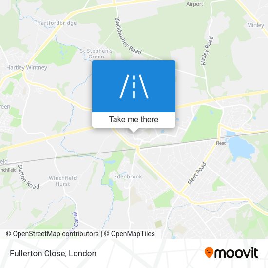 Fullerton Close map
