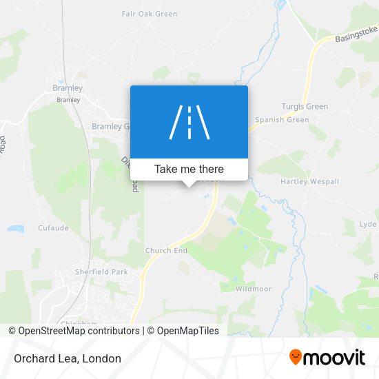 Orchard Lea map