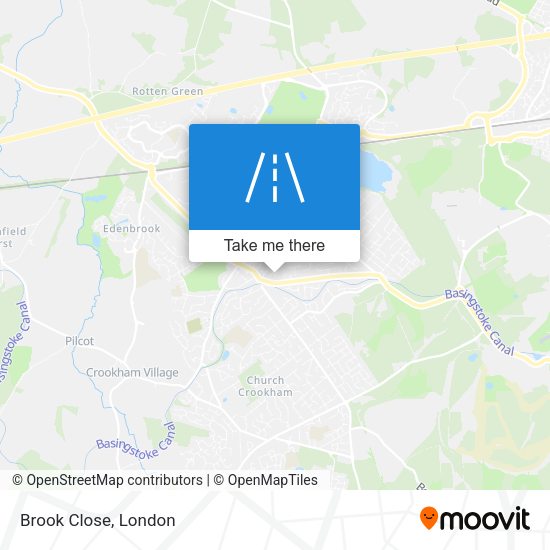 Brook Close map