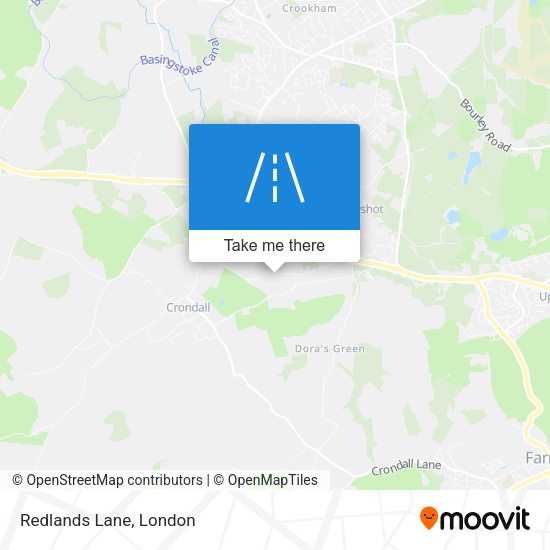 Redlands Lane map