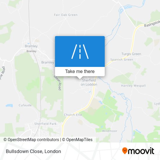 Bullsdown Close map